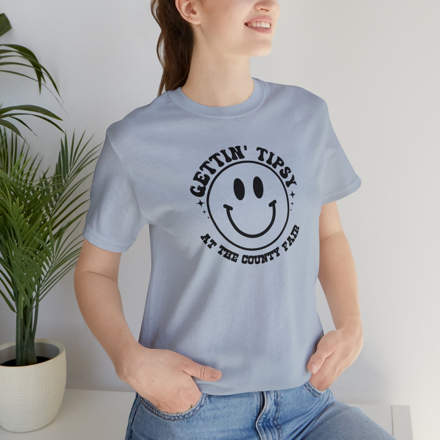 "Gettin' Tipsy at the County Fair" Unisex Jersey Short Sleeve Tee