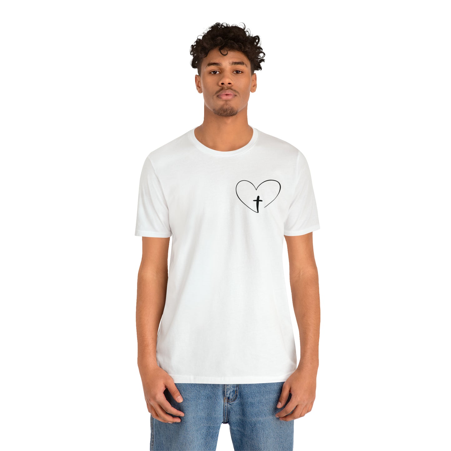 "Jesus Scripture" (Front and Back Design) Unisex Jersey Short Sleeve Tee