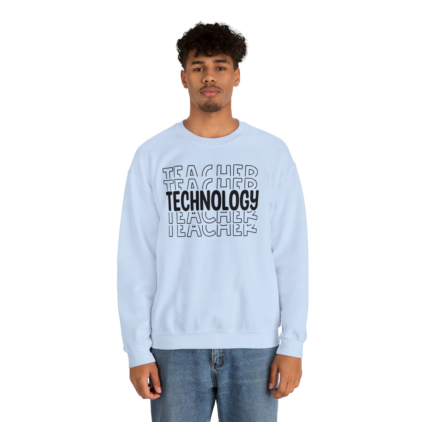 Technology Teacher Lined Heavyweight Crewneck Sweatshirt