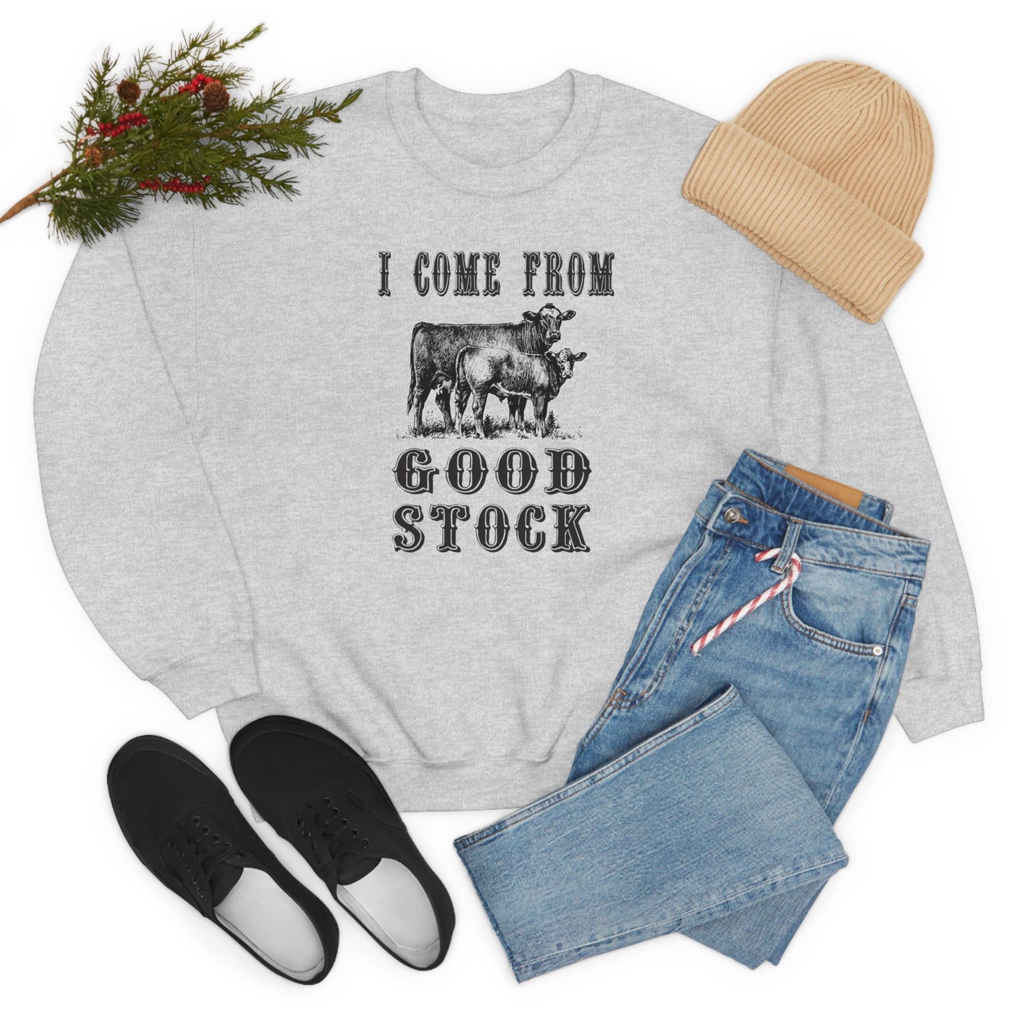 "I come from Good Stock" - Unisex Heavy Blend™ Crewneck Sweatshirt