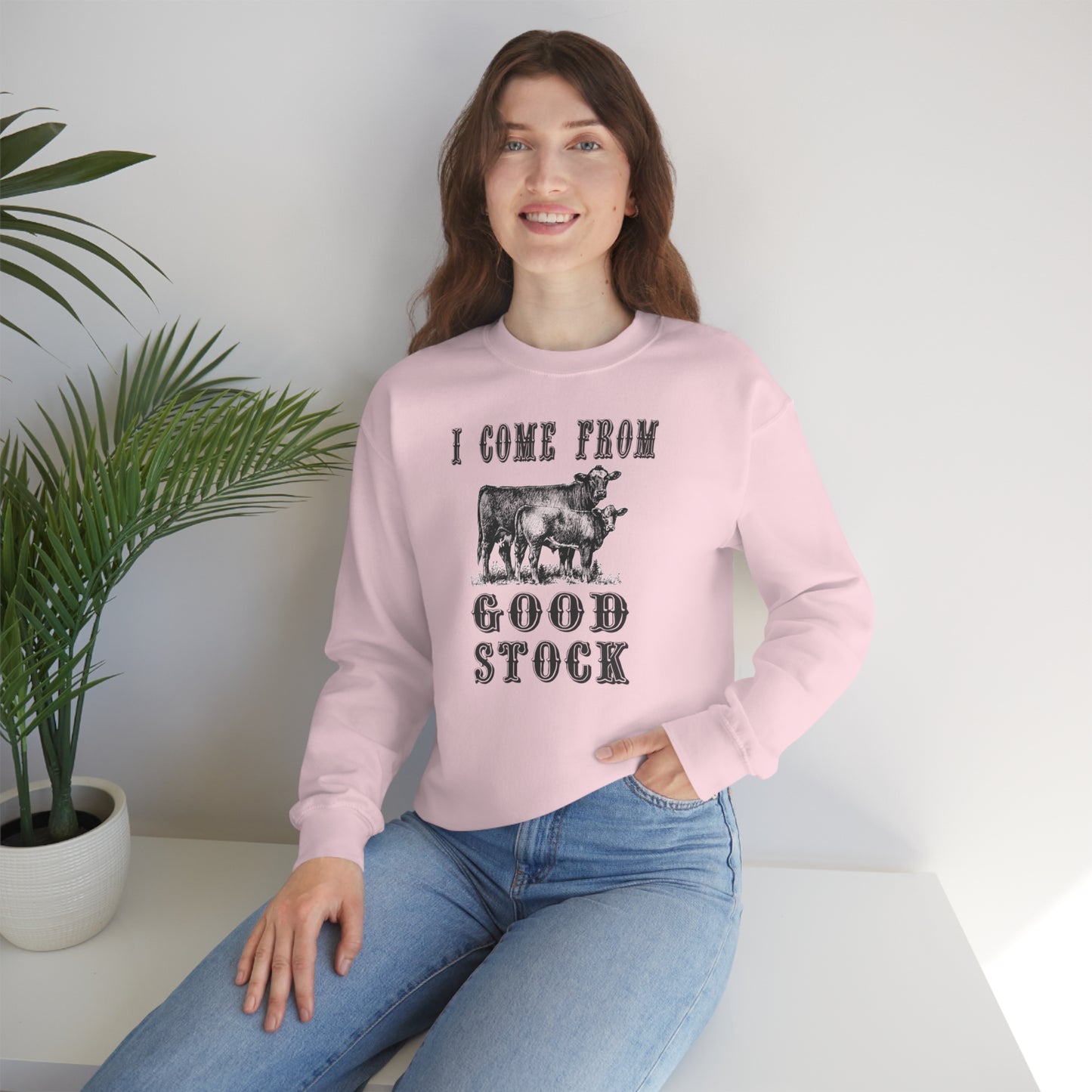 "I come from Good Stock" - Unisex Heavy Blend™ Crewneck Sweatshirt