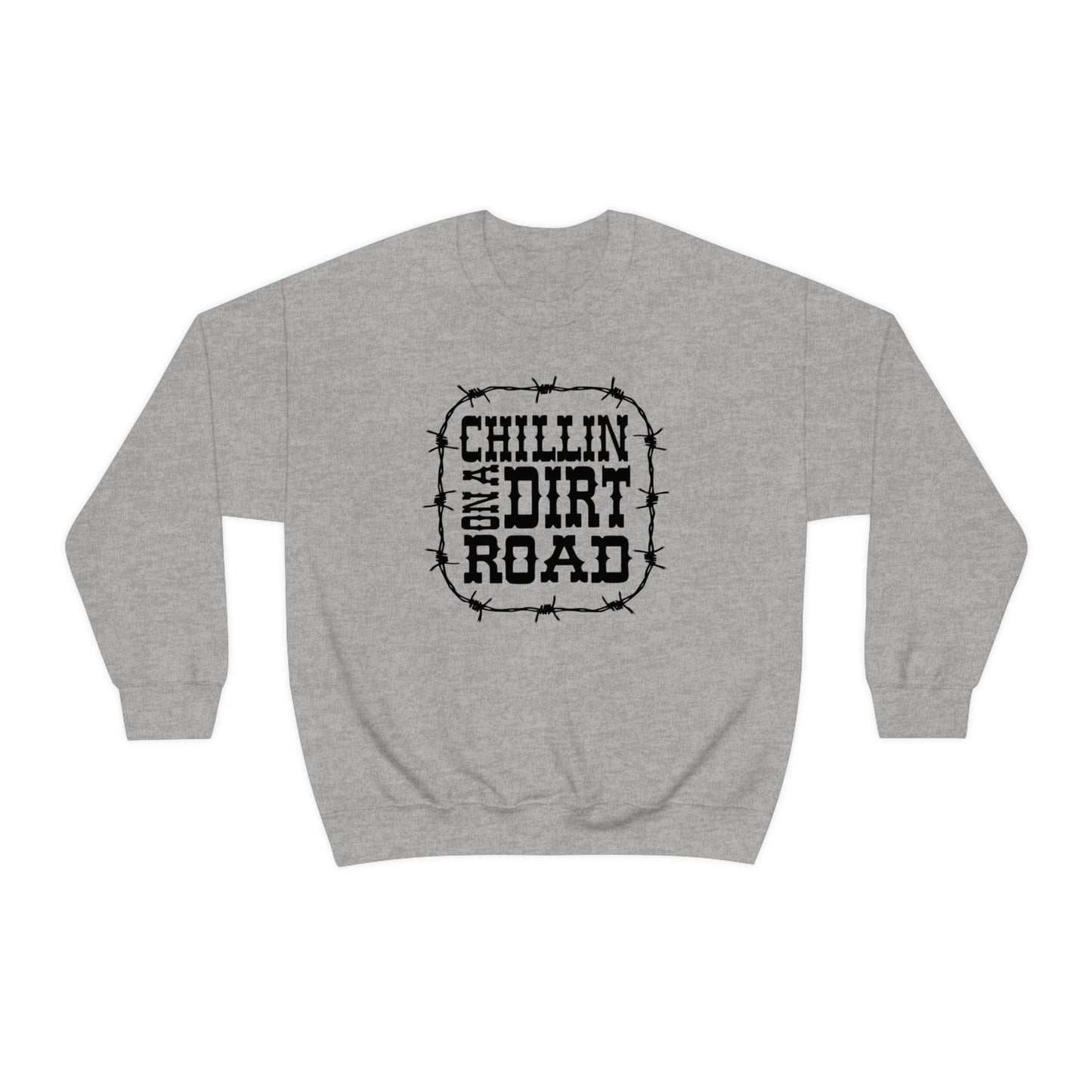 "Chillin' on a Dirt Road" - Unisex Heavy Blend™ Crewneck Sweatshirt