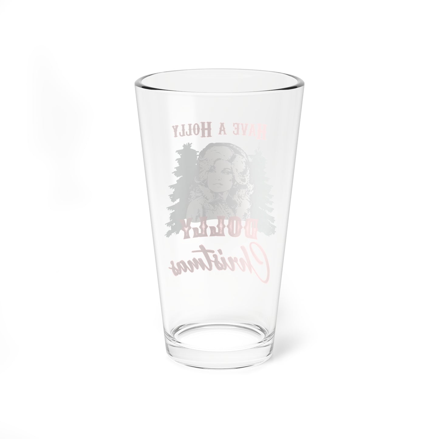 Have a Holly Dolly Christmas Mixing Glass, 16oz