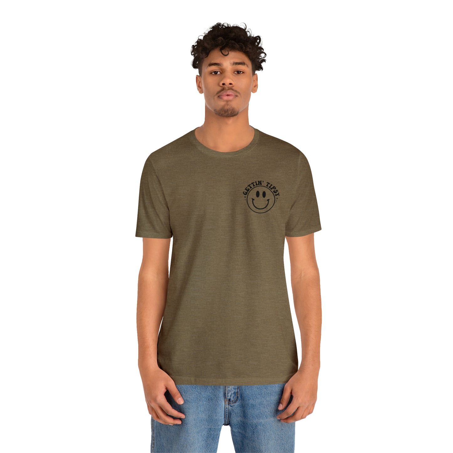 "Errbody in the Lake Gettin' Tipsy" (Front and Back Design) Unisex Jersey Short Sleeve Tee