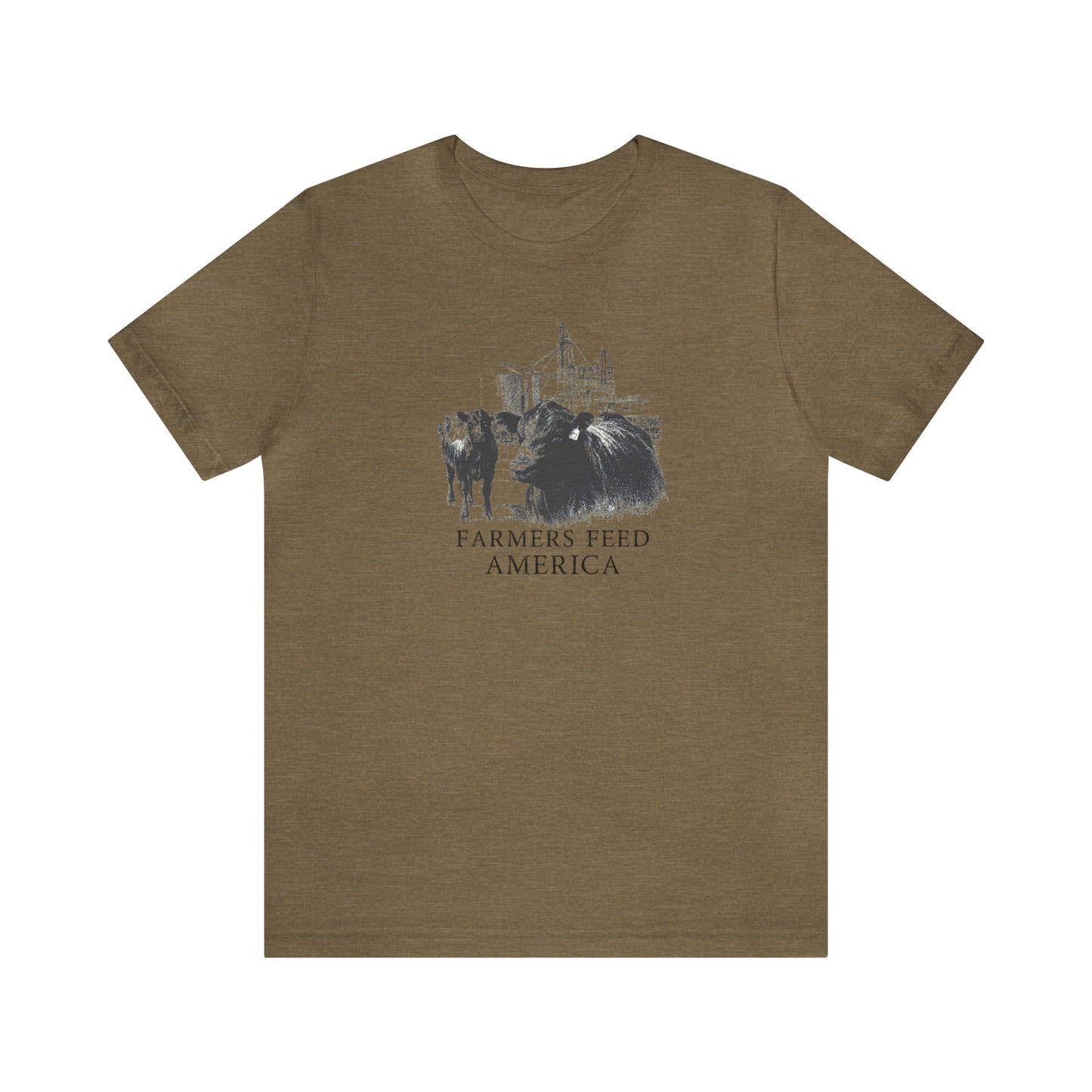 "Farmers Feed America" Unisex Jersey Short Sleeve Tee