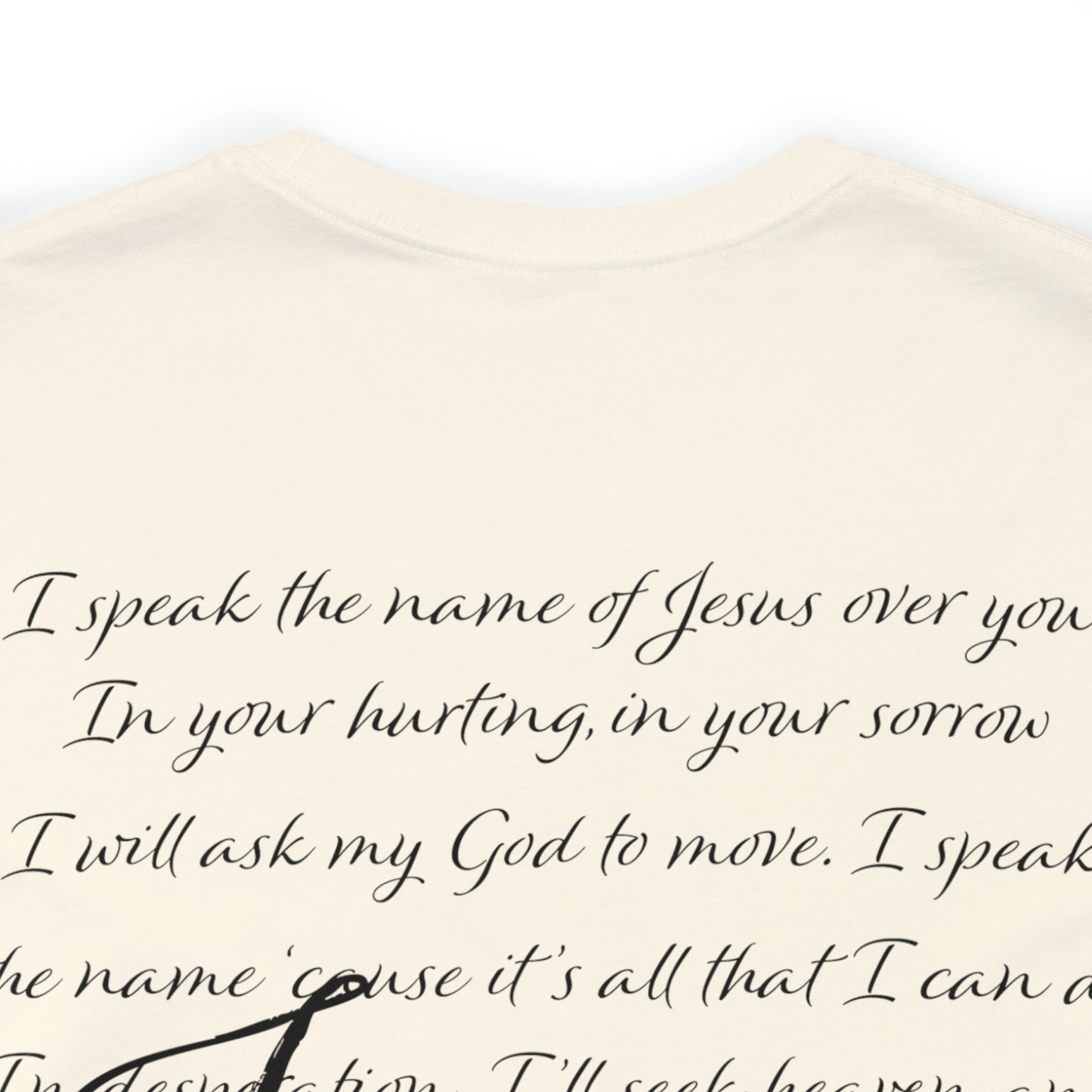 "Jesus Scripture" (Front and Back Design) Unisex Jersey Short Sleeve Tee