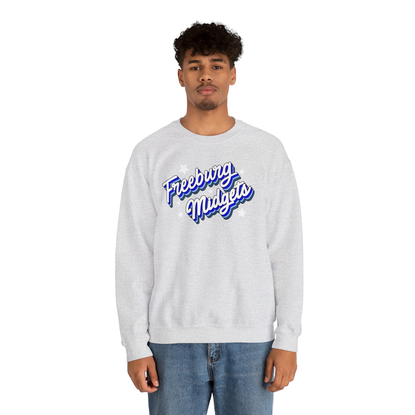 Retro Freeburg Midgets Unisex Heavy Blend™ Crewneck Sweatshirt