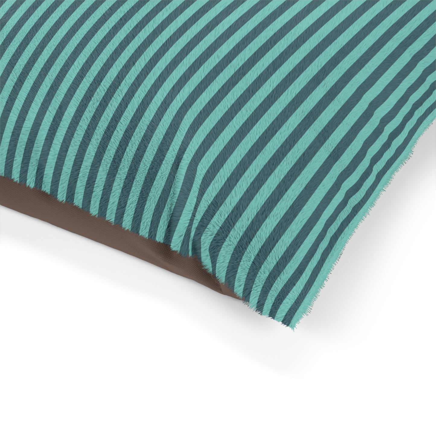 Aqua Winter Stripes Pet Bed