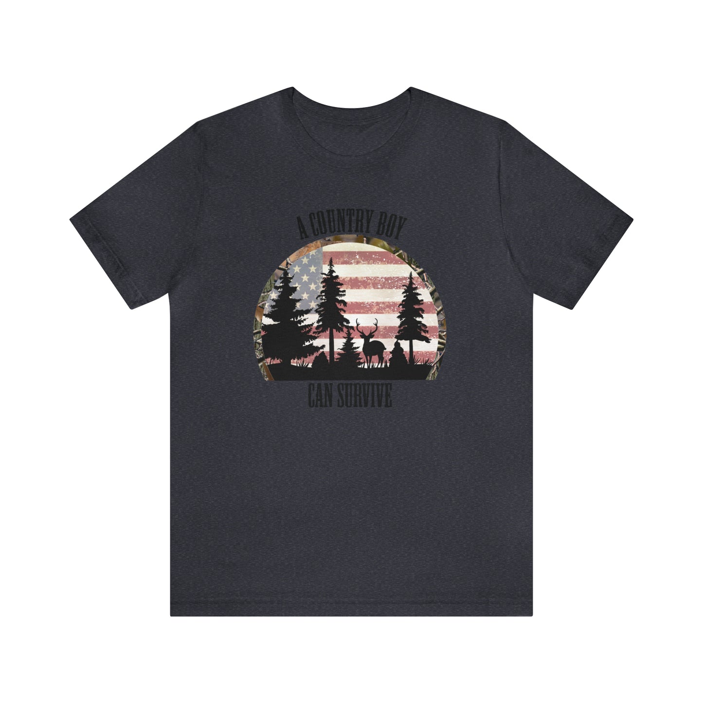 "A Country Boy Can Survive" Unisex Jersey Short Sleeve Tee
