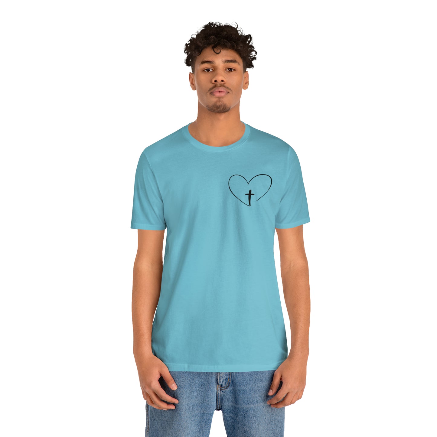"Jesus Scripture" (Front and Back Design) Unisex Jersey Short Sleeve Tee