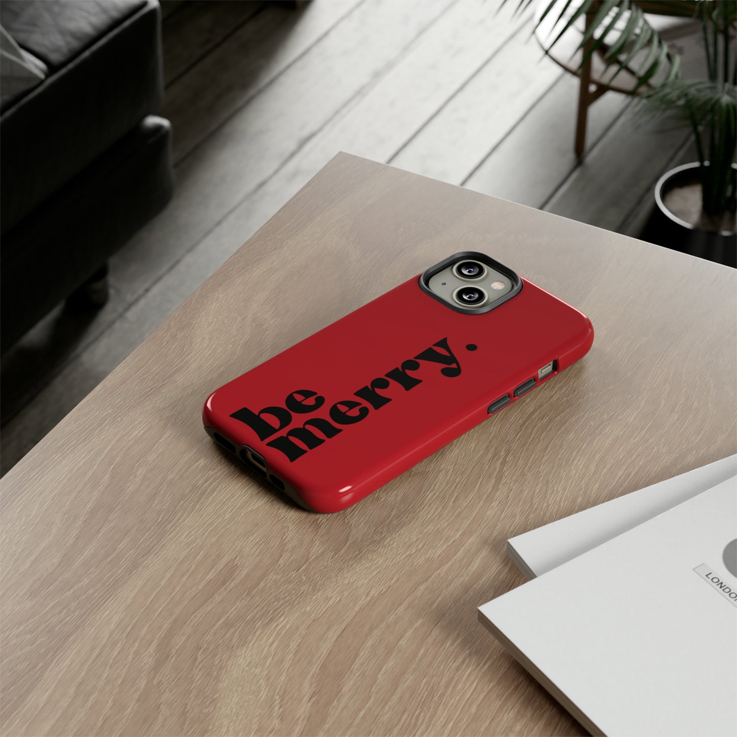 be merry Christmas/ Holiday Apple iPhone Tough Cases