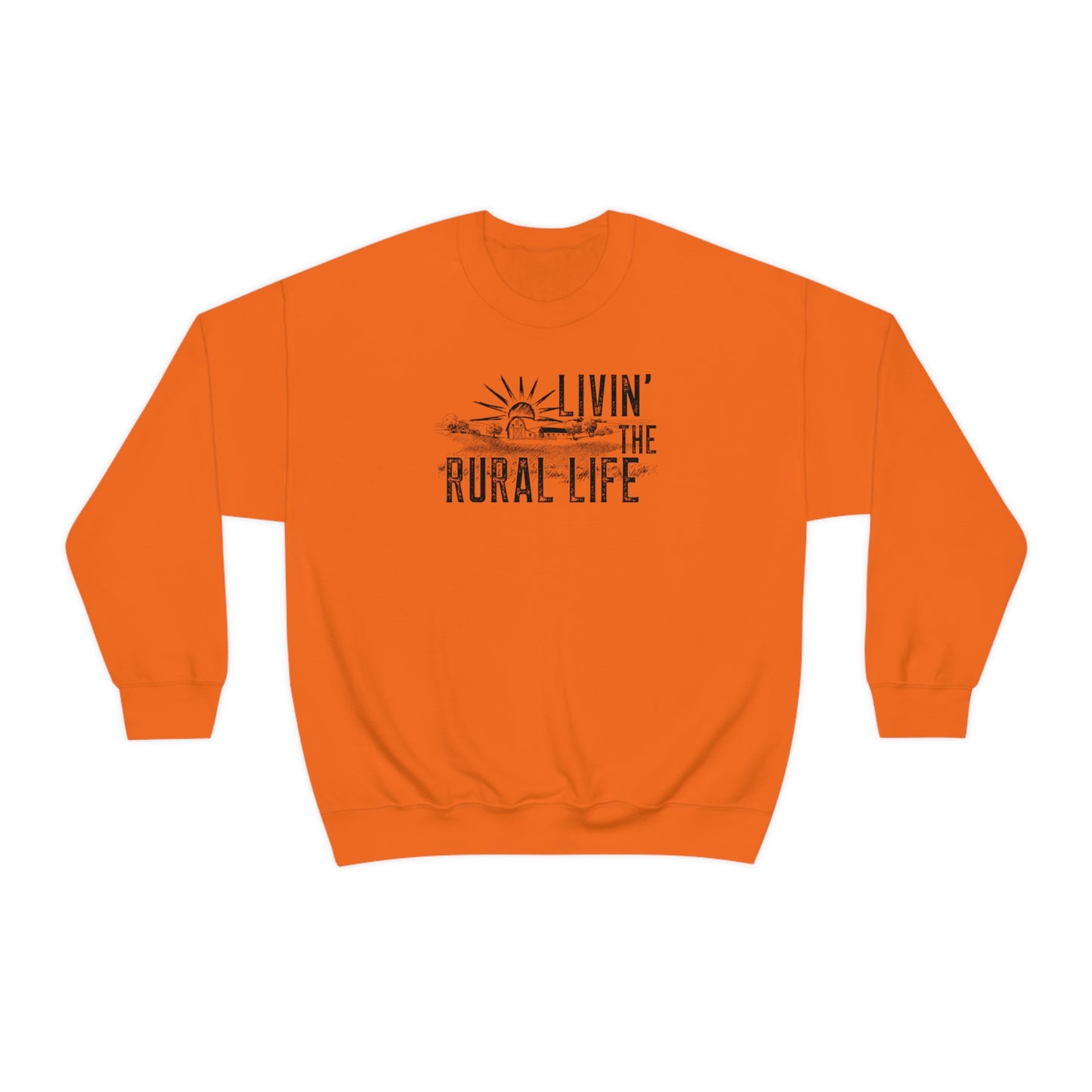 "Livin' the Rural Life" - Unisex Heavy Blend™ Crewneck Sweatshirt