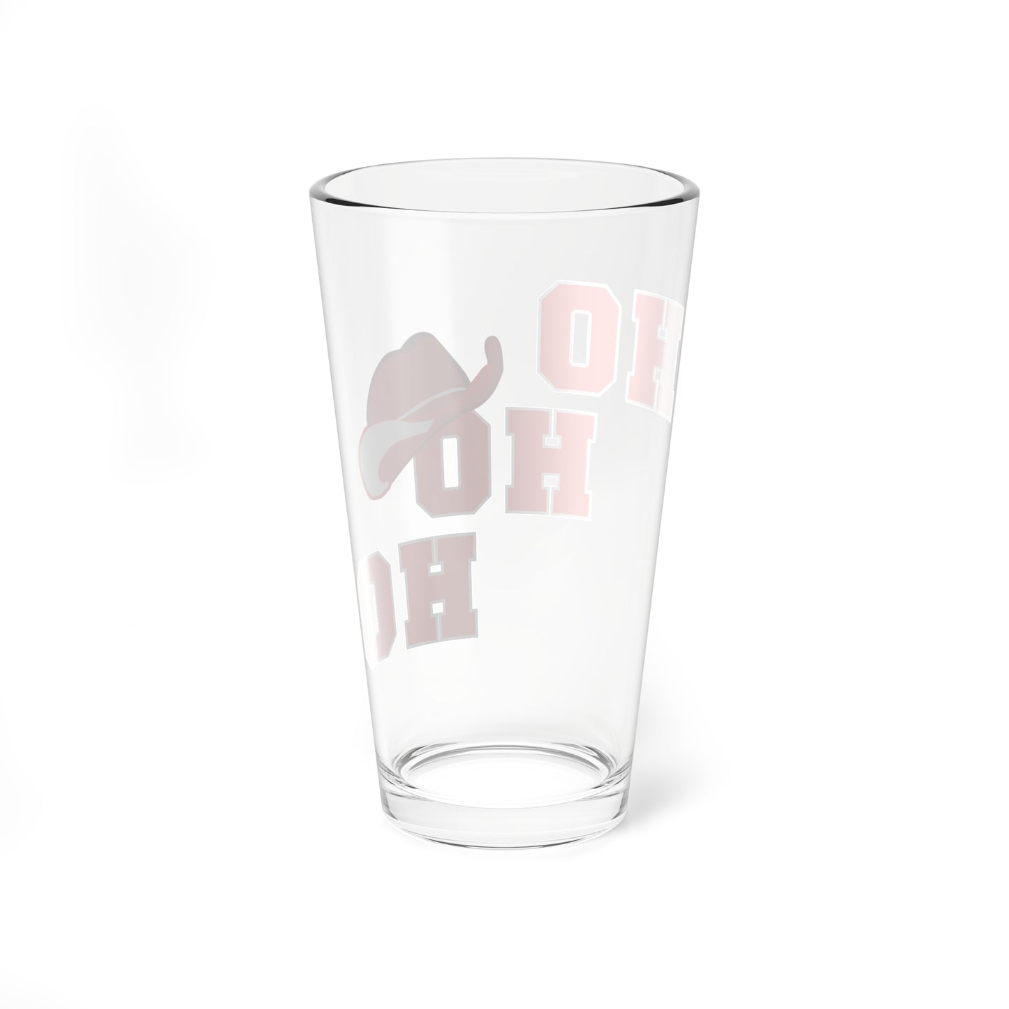 Ho Ho Ho Country Christmas Holiday Mixing Glass, 16oz