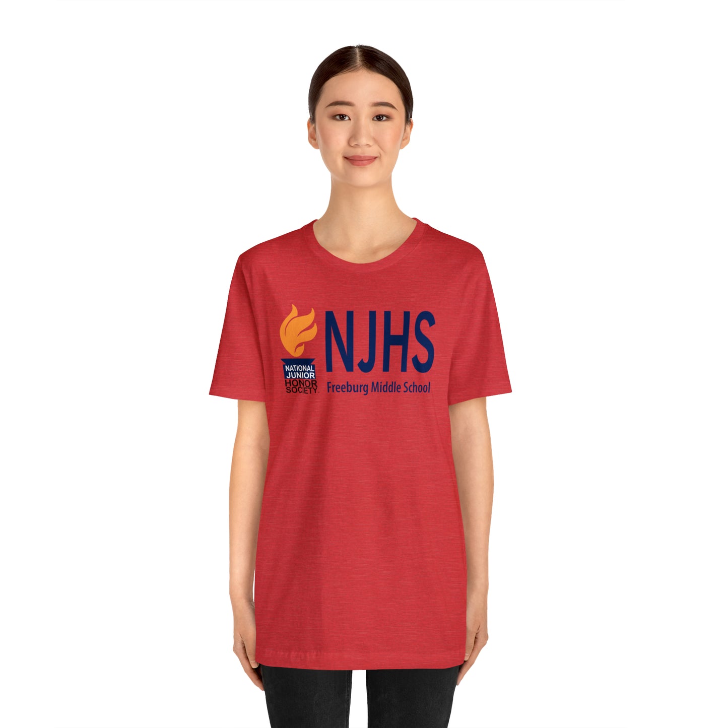 Freeburg Middle School Golden Torch NJHS Bella Jersey Short Sleeve Tee (Unisex)