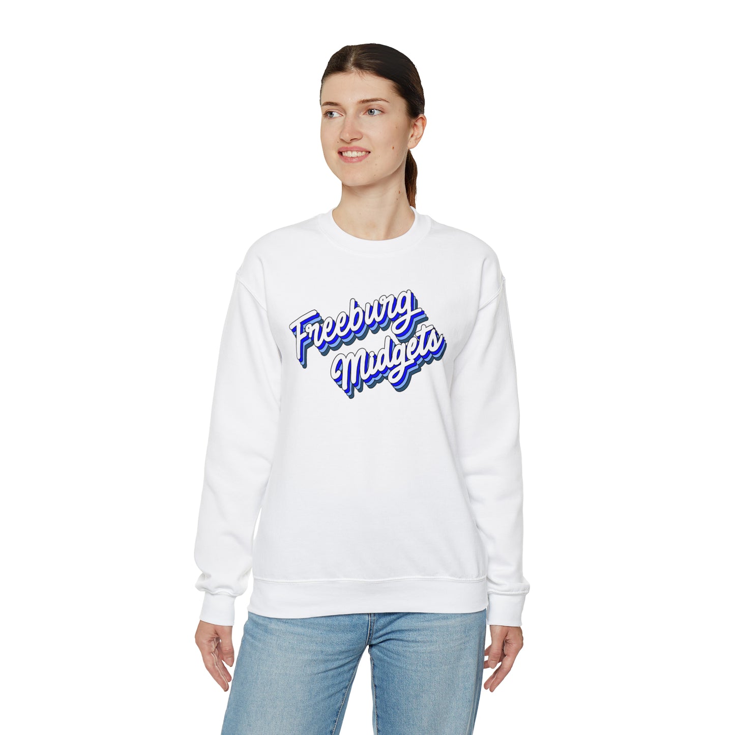 Retro Freeburg Midgets Unisex Heavy Blend™ Crewneck Sweatshirt