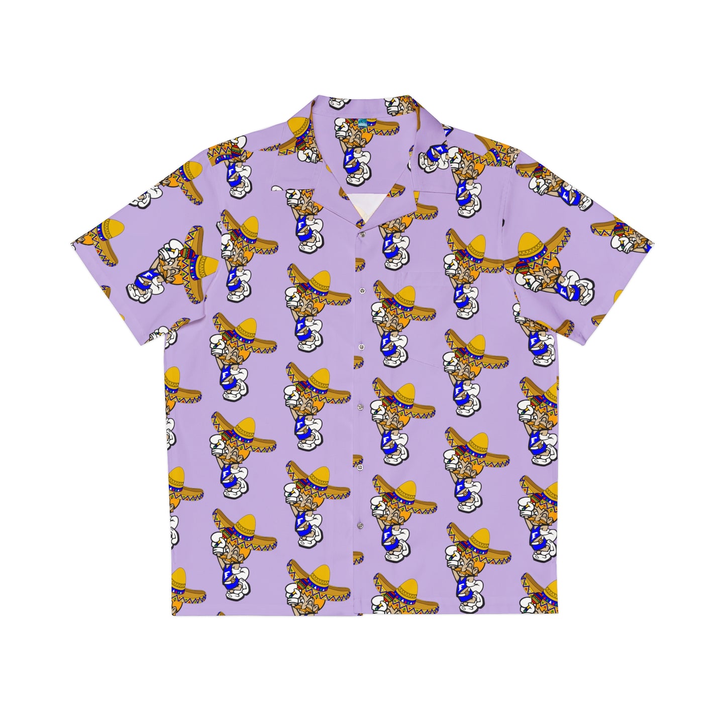 Freeburg Sombrero Midget Men's Hawaiian Shirt - Lavender