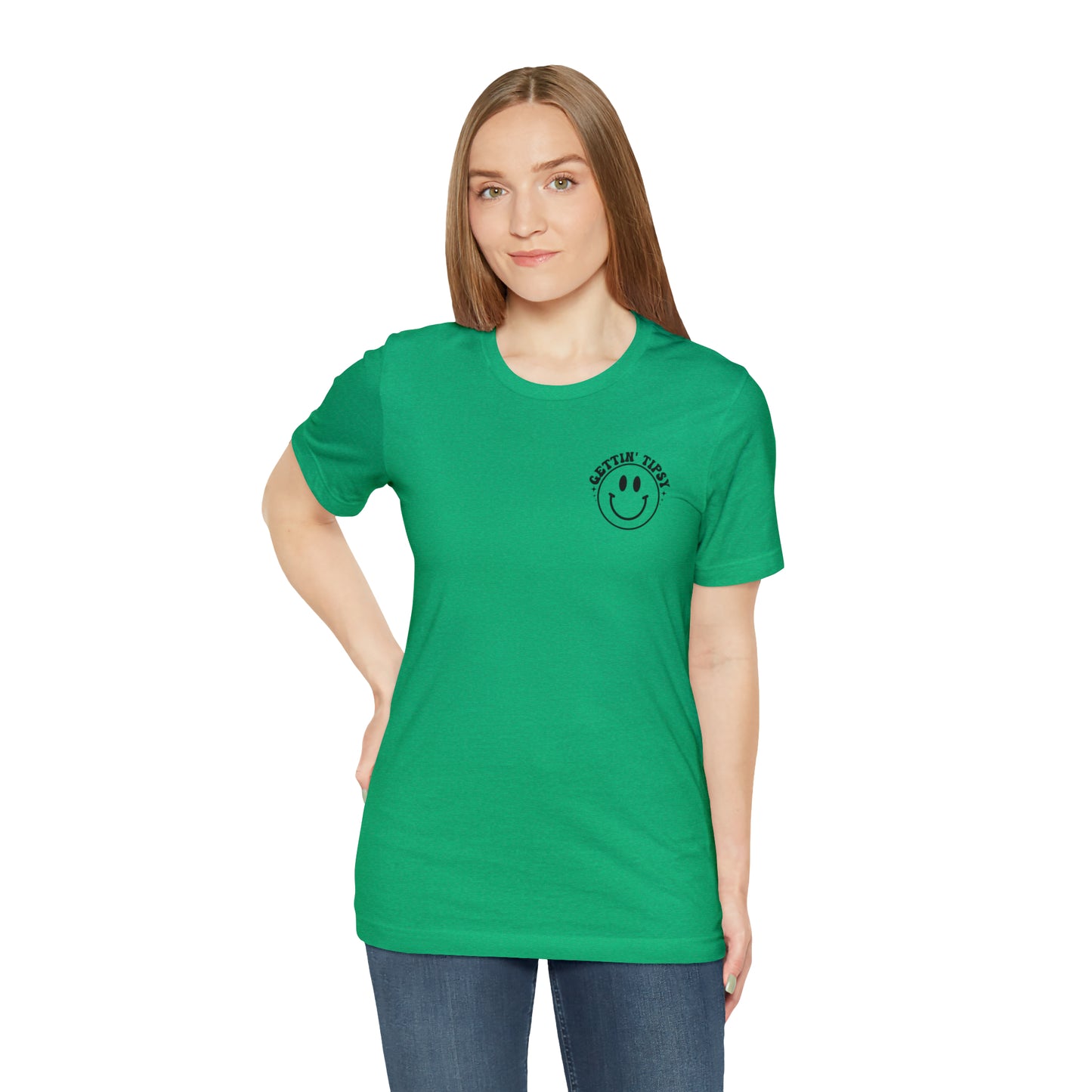 "Errbody in the Lake Gettin' Tipsy" (Front and Back Design) Unisex Jersey Short Sleeve Tee