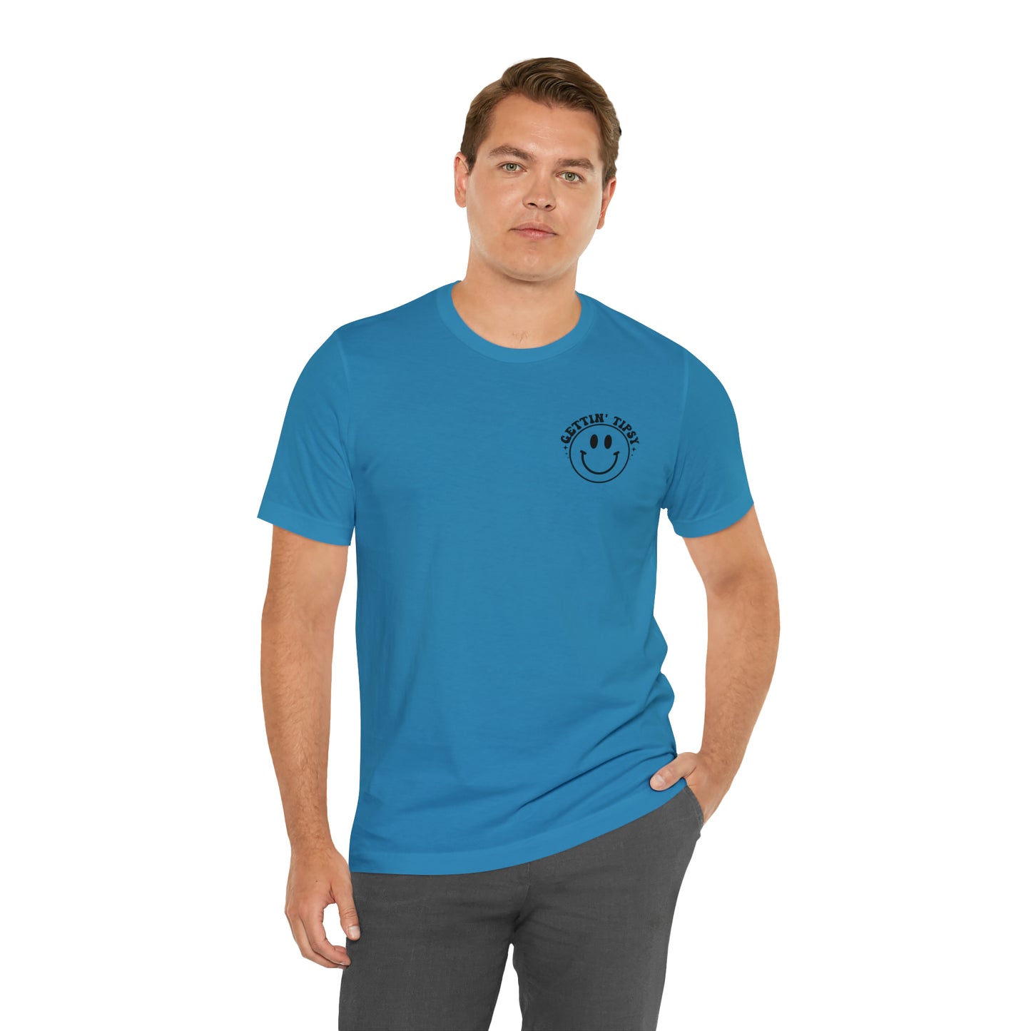 "Errbody in the Lake Gettin' Tipsy" (Front and Back Design) Unisex Jersey Short Sleeve Tee