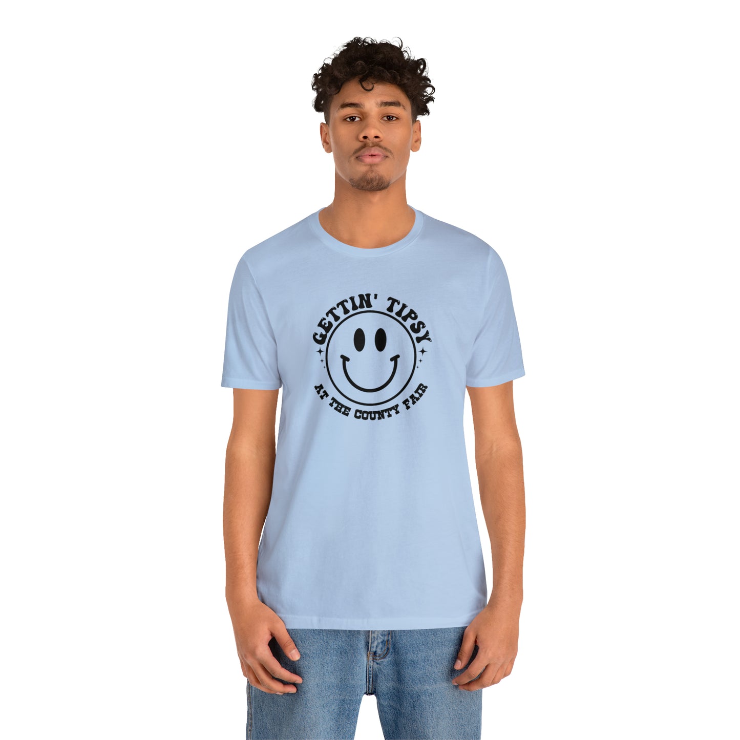 "Gettin' Tipsy at the County Fair" Unisex Jersey Short Sleeve Tee