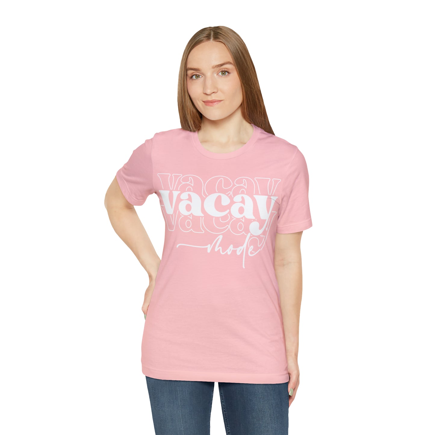 "Vacay Mode" Unisex Jersey Short Sleeve Tee