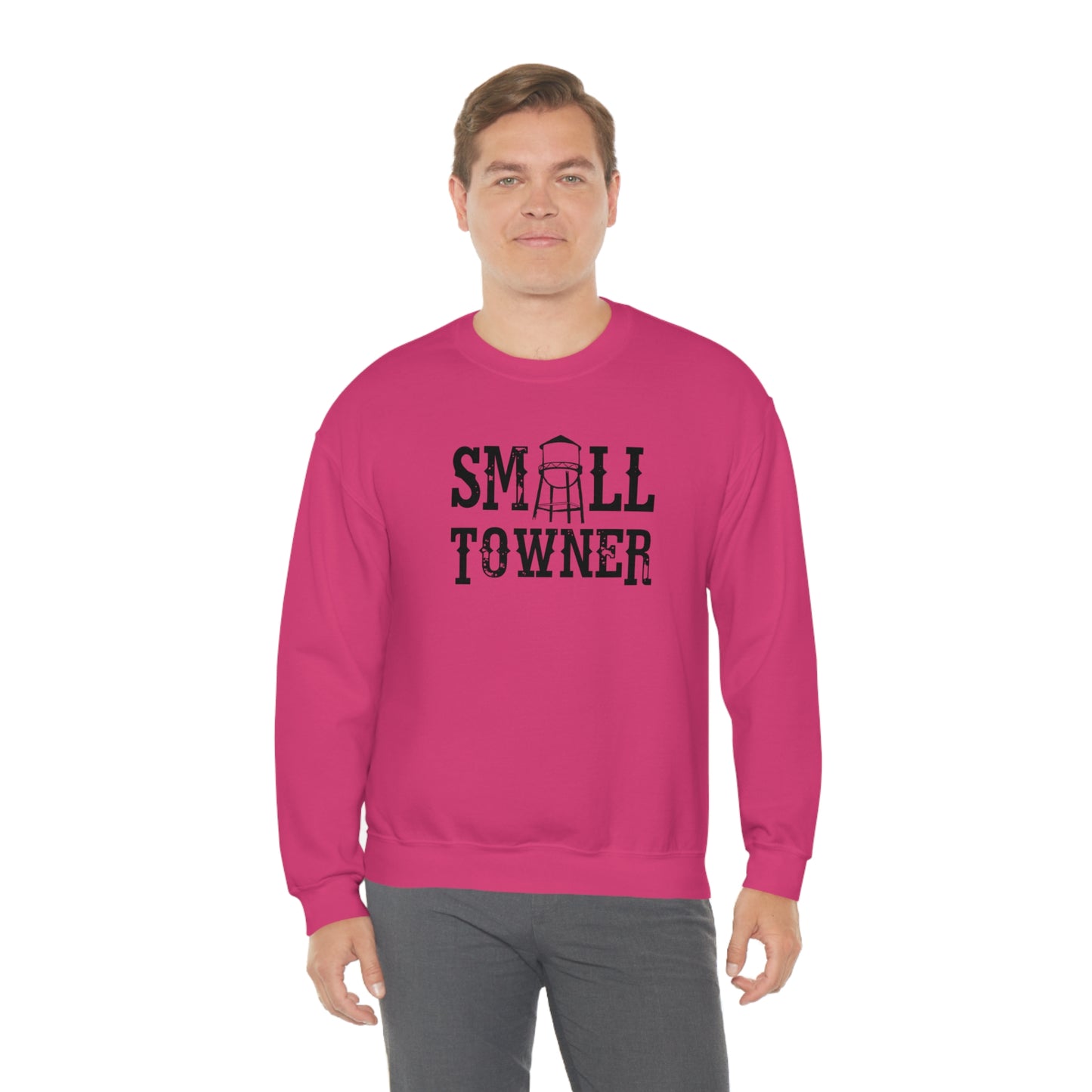 "Small Towner" - Unisex Heavy Blend™ Crewneck Sweatshirt