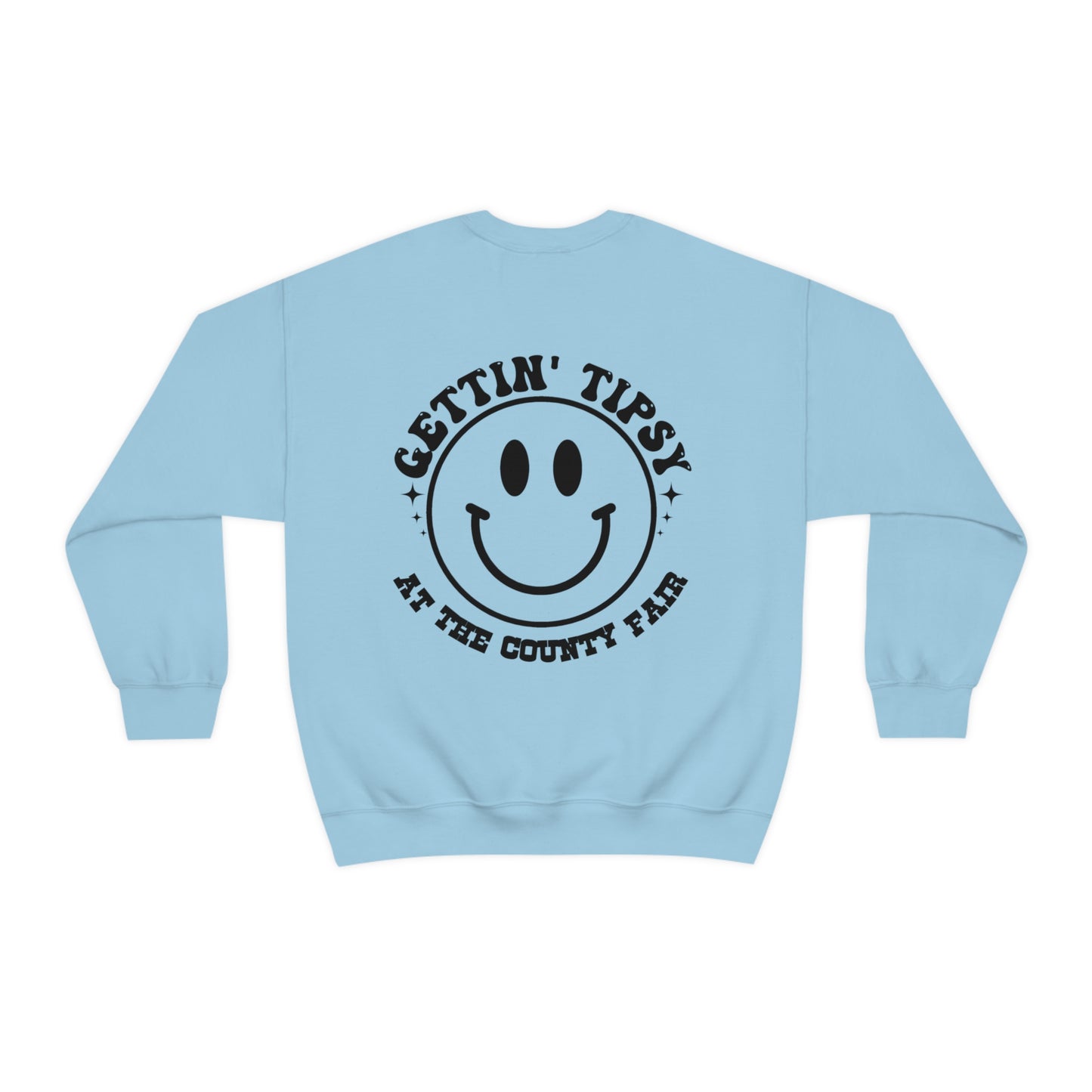 "Gettin' Tipsy at the County Fair" (Front & Back Design) - Unisex Heavy Blend™ Crewneck Sweatshirt
