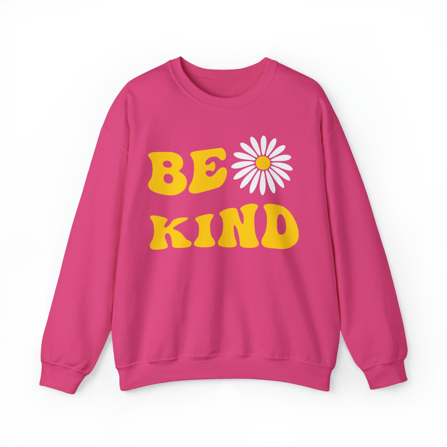 Be Kind Yellow Sunflower Unisex Heavy Blend™ Crewneck Sweatshirt