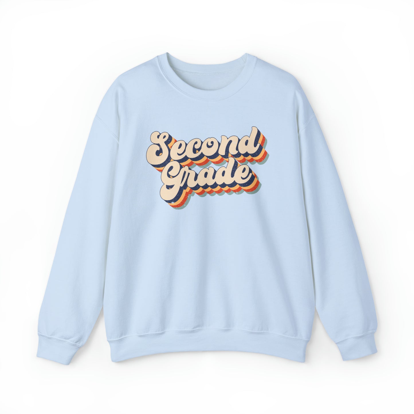 Retro Second Grade Unisex Heavy Blend™ Crewneck Sweatshirt