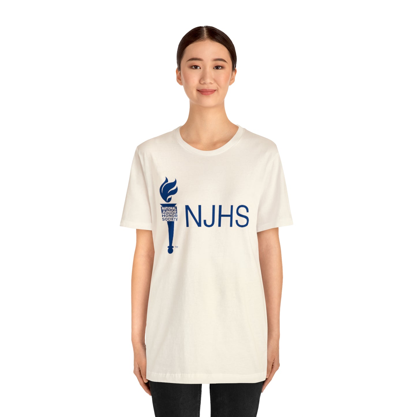 NJHS National Junior Honor Society Torch Bella Jersey Short Sleeve Tee (Unisex)