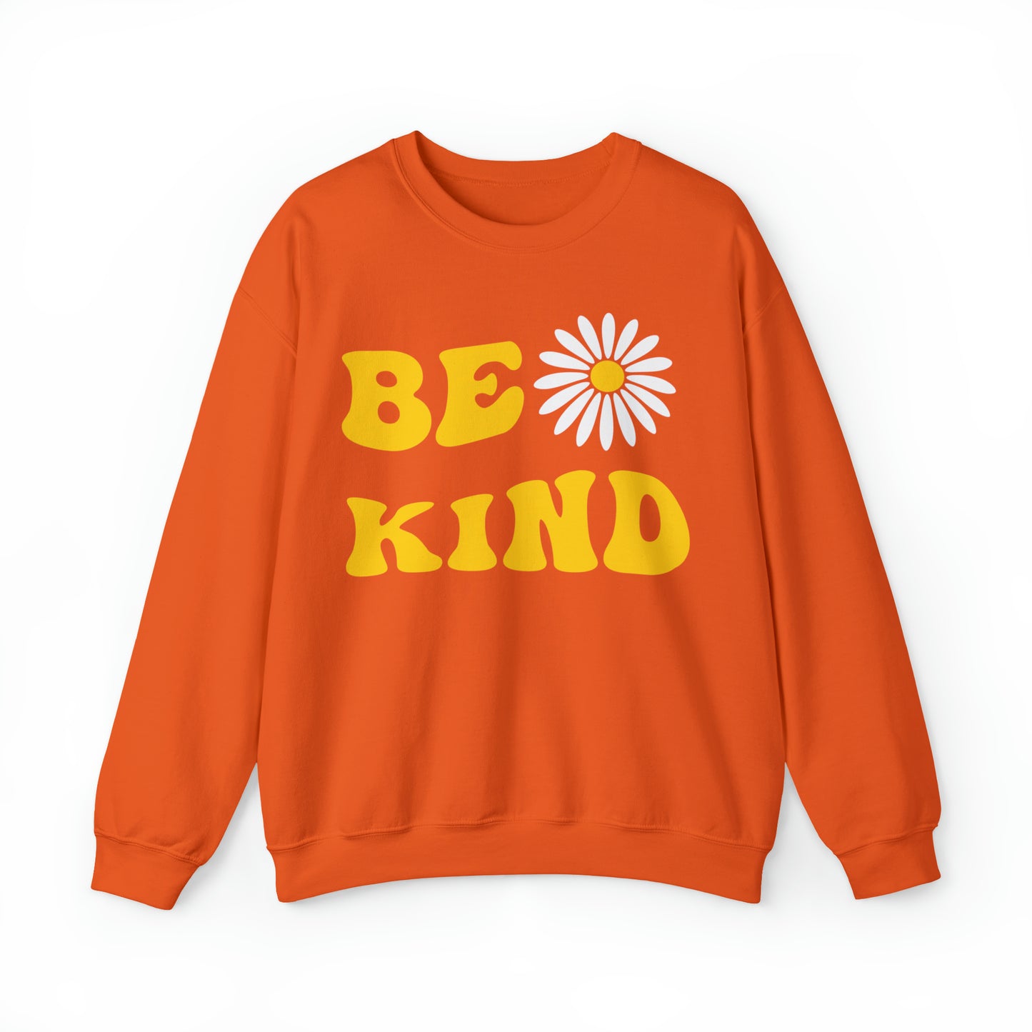 Be Kind Yellow Sunflower Unisex Heavy Blend™ Crewneck Sweatshirt
