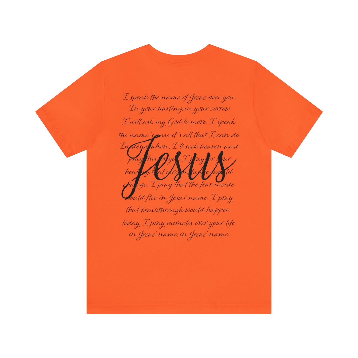 "Jesus Scripture" (Front and Back Design) Unisex Jersey Short Sleeve Tee