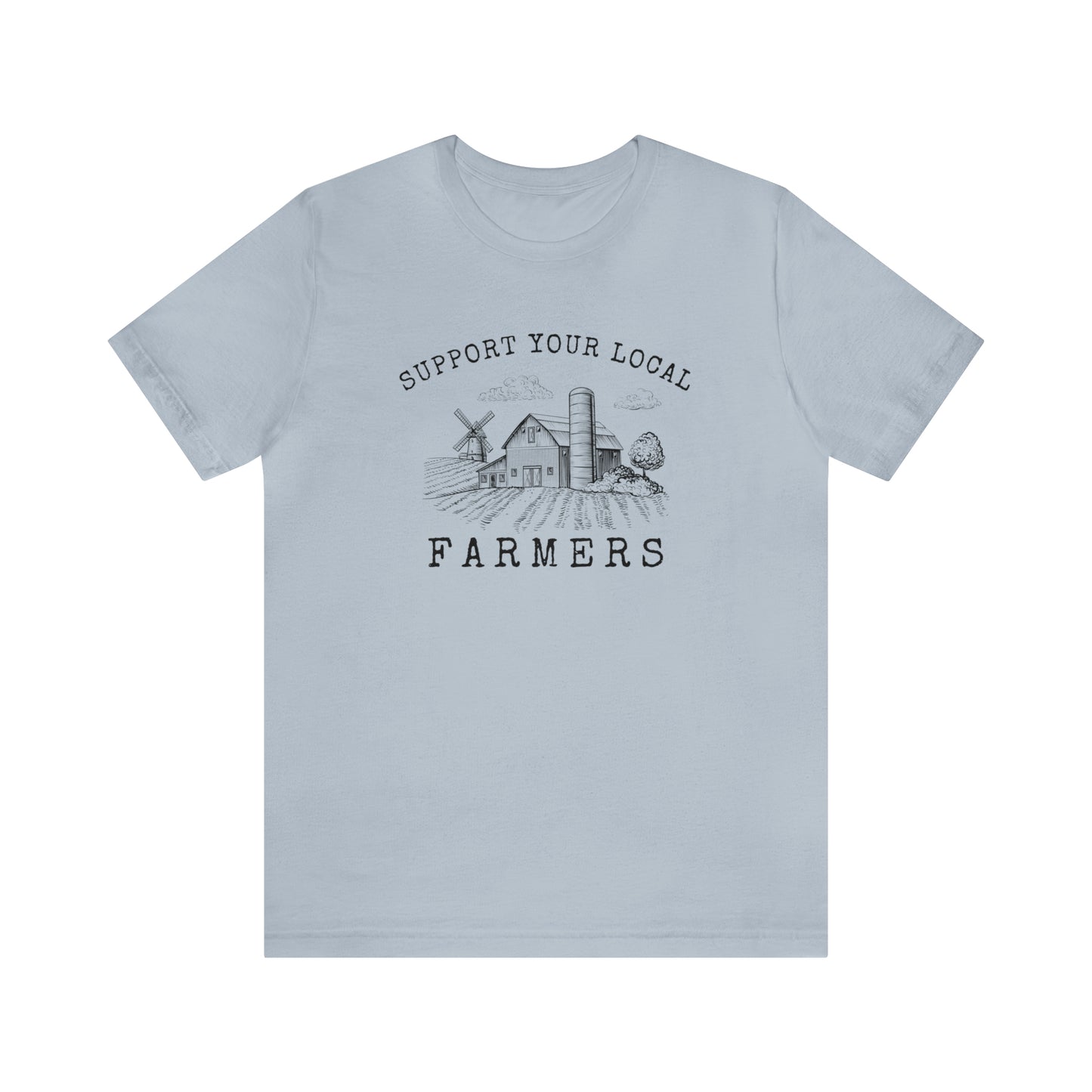 "Support Your Local Farmers Wide Scene" Unisex Jersey Short Sleeve Tee