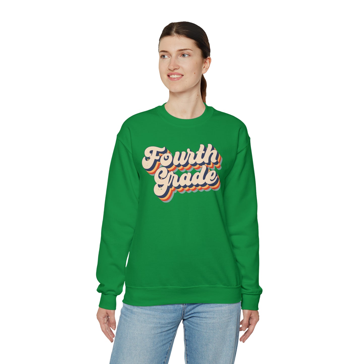 Retro Fourth Grade Unisex Heavy Blend™ Crewneck Sweatshirt