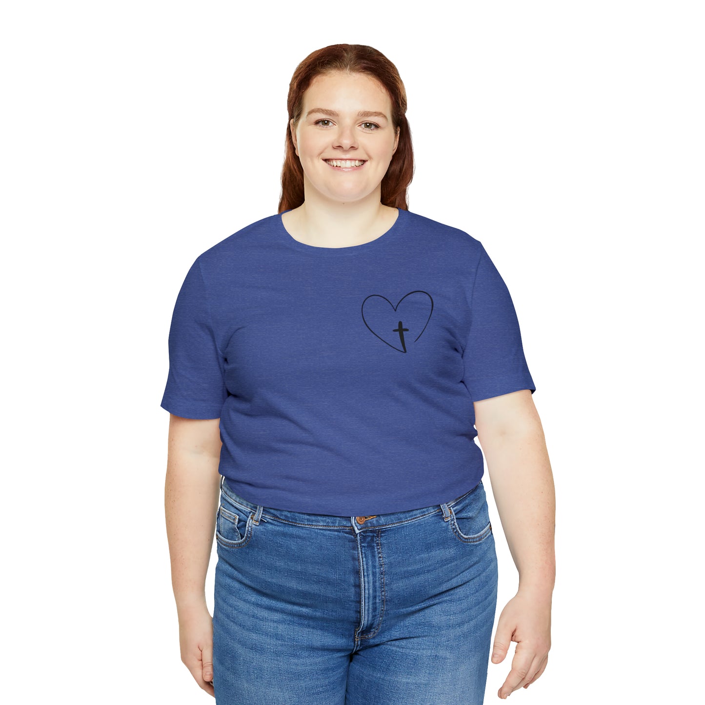 "Jesus Scripture" (Front and Back Design) Unisex Jersey Short Sleeve Tee