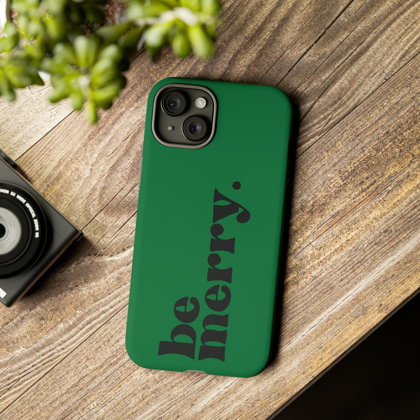 be merry Christmas/ Holiday Apple iPhone Tough Cases