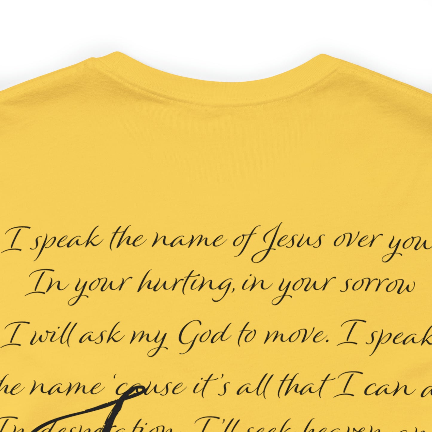 "Jesus Scripture" (Front and Back Design) Unisex Jersey Short Sleeve Tee