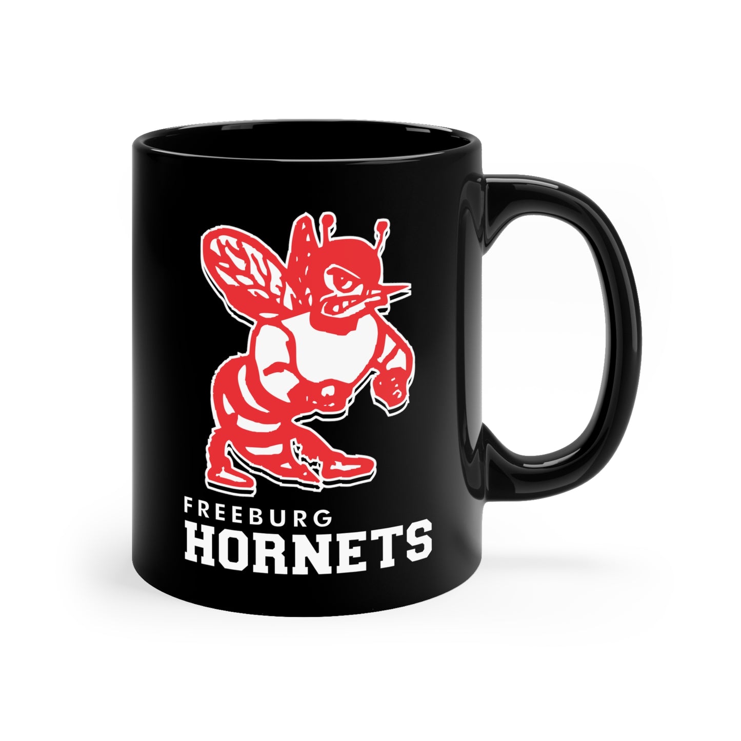 Freeburg Hornets 11oz Black Mug