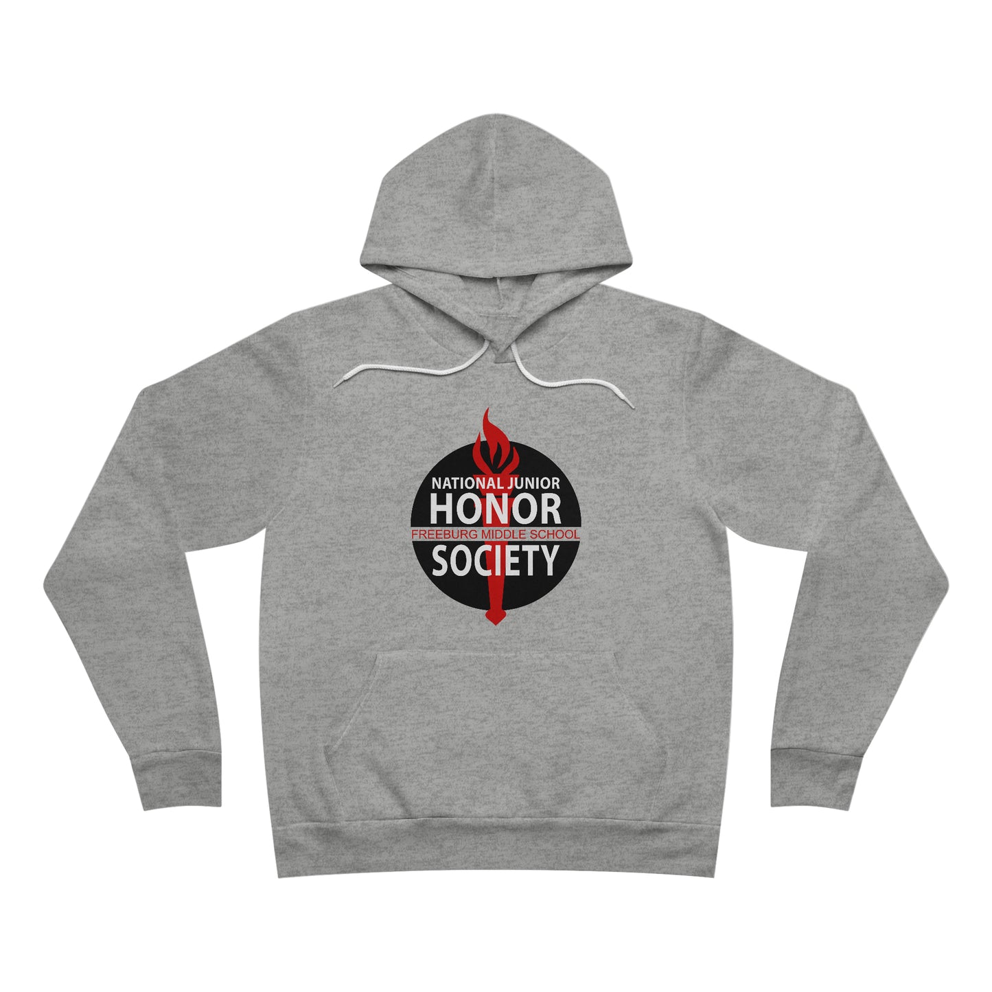 National Junior Honor Society Red and Black Design Unisex Sponge Fleece Pullover Hoodie