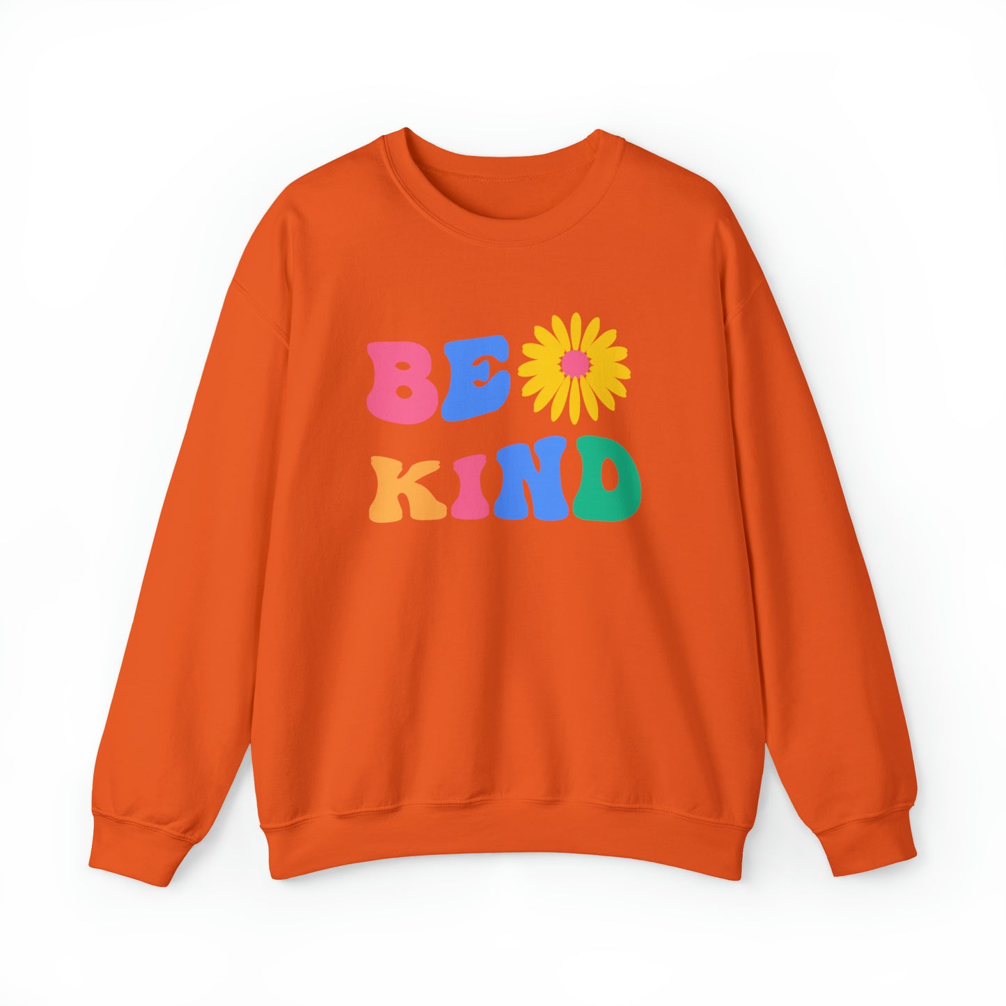 Be Kind Retro Warm Colored Unisex Heavy Blend™ Crewneck Sweatshirt