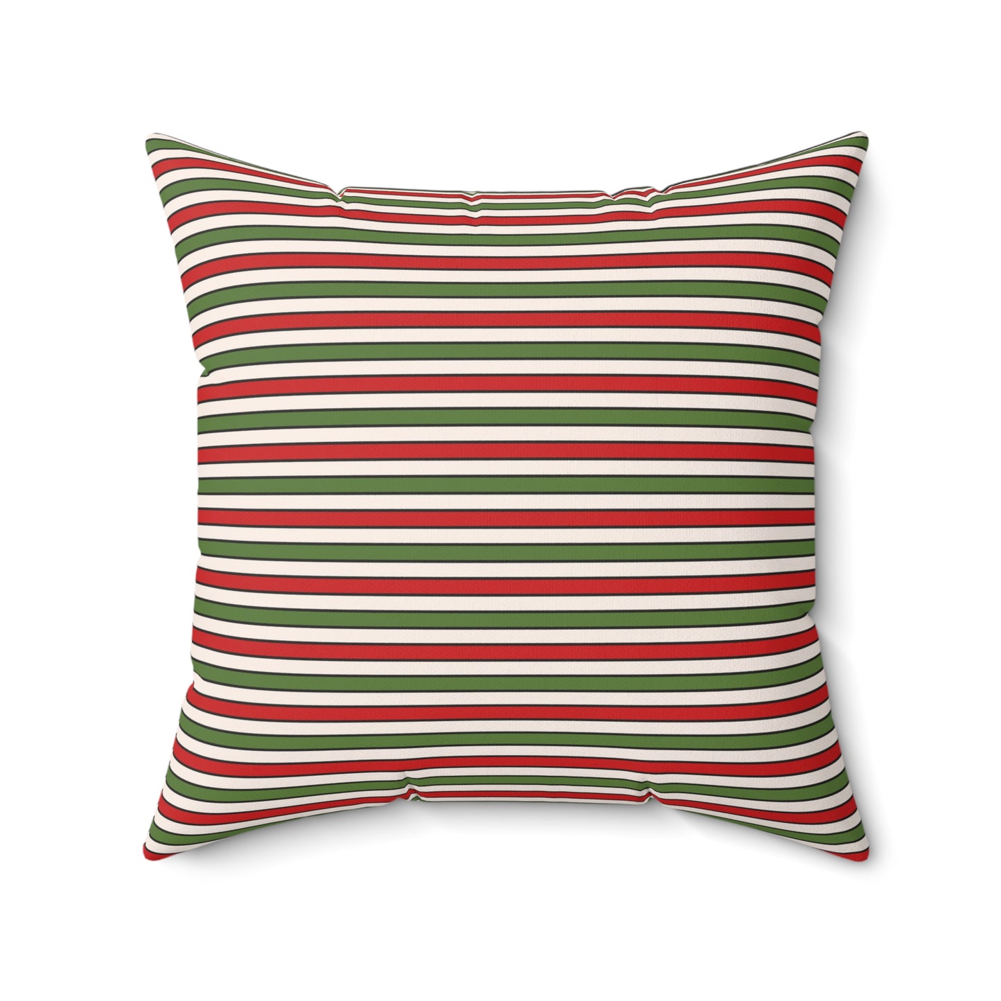Christmas Checkerboard Pattern Polyester Square Pillow