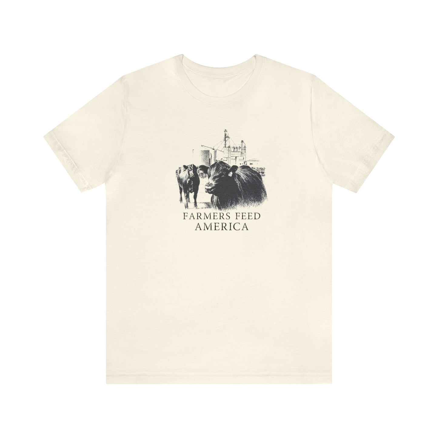 "Farmers Feed America" Unisex Jersey Short Sleeve Tee