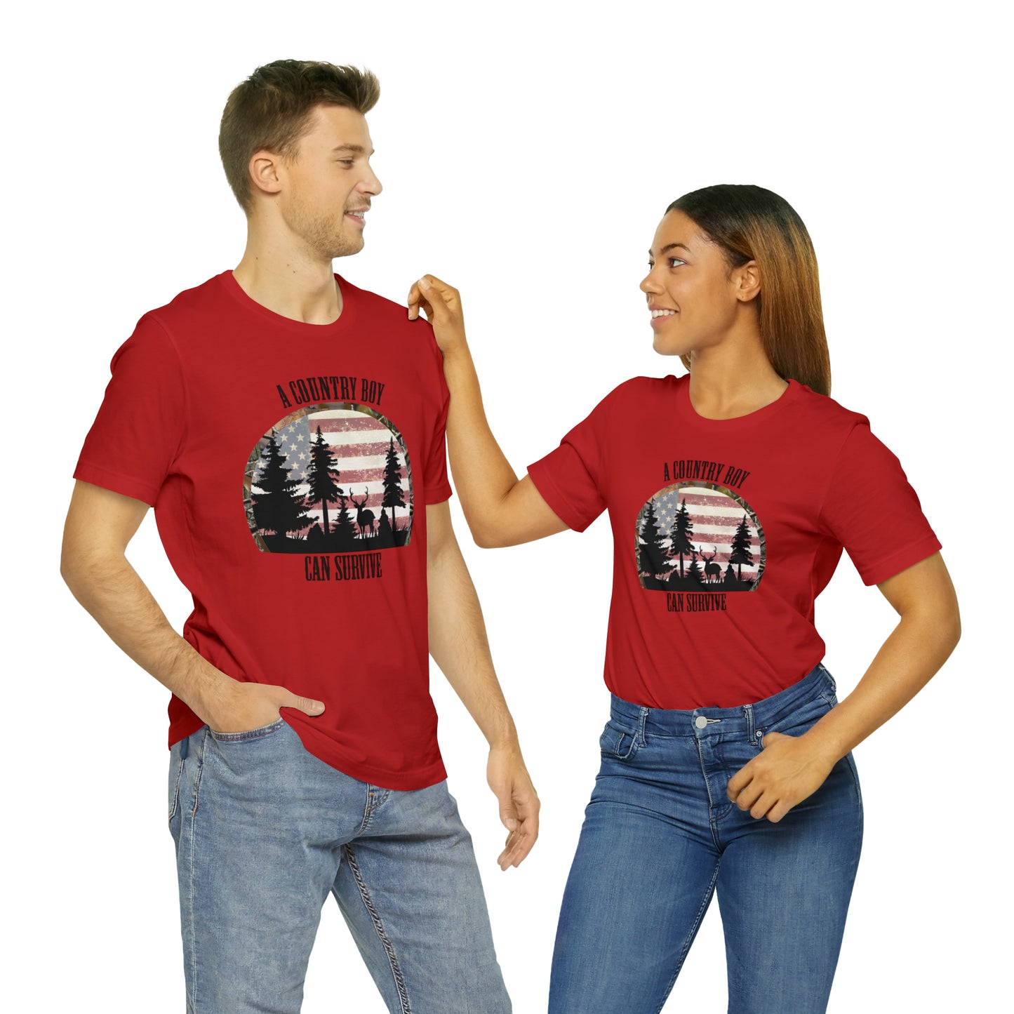 "A Country Boy Can Survive" Unisex Jersey Short Sleeve Tee