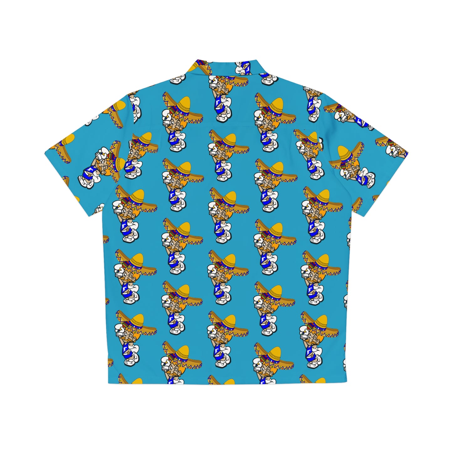 Freeburg Sombrero Midget Men's Hawaiian Shirt - Turquoise