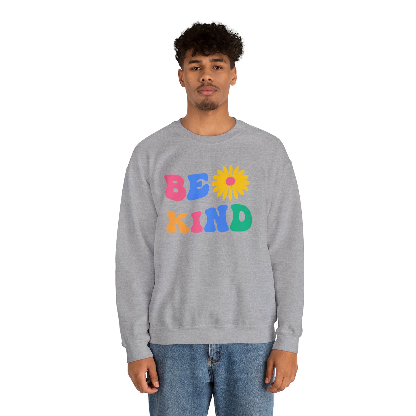 Be Kind Retro Warm Colored Unisex Heavy Blend™ Crewneck Sweatshirt