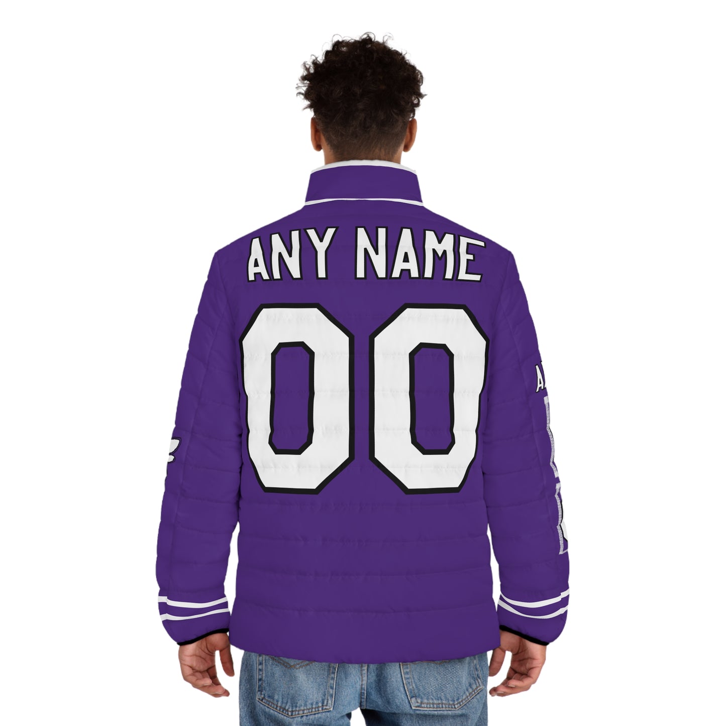 Custom Any Name & Number Game Day Men's Puffer Coat/ Jacket