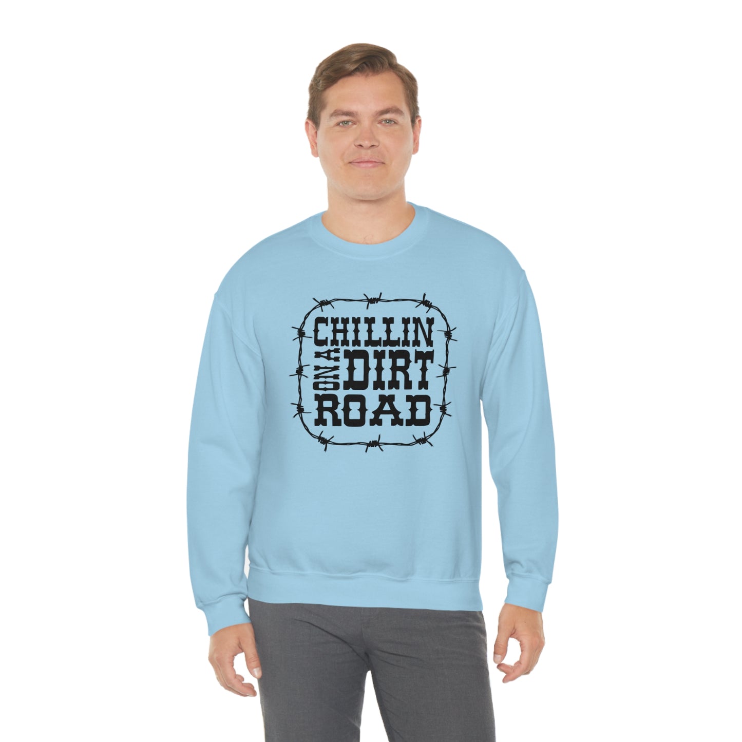 "Chillin' on a Dirt Road" - Unisex Heavy Blend™ Crewneck Sweatshirt