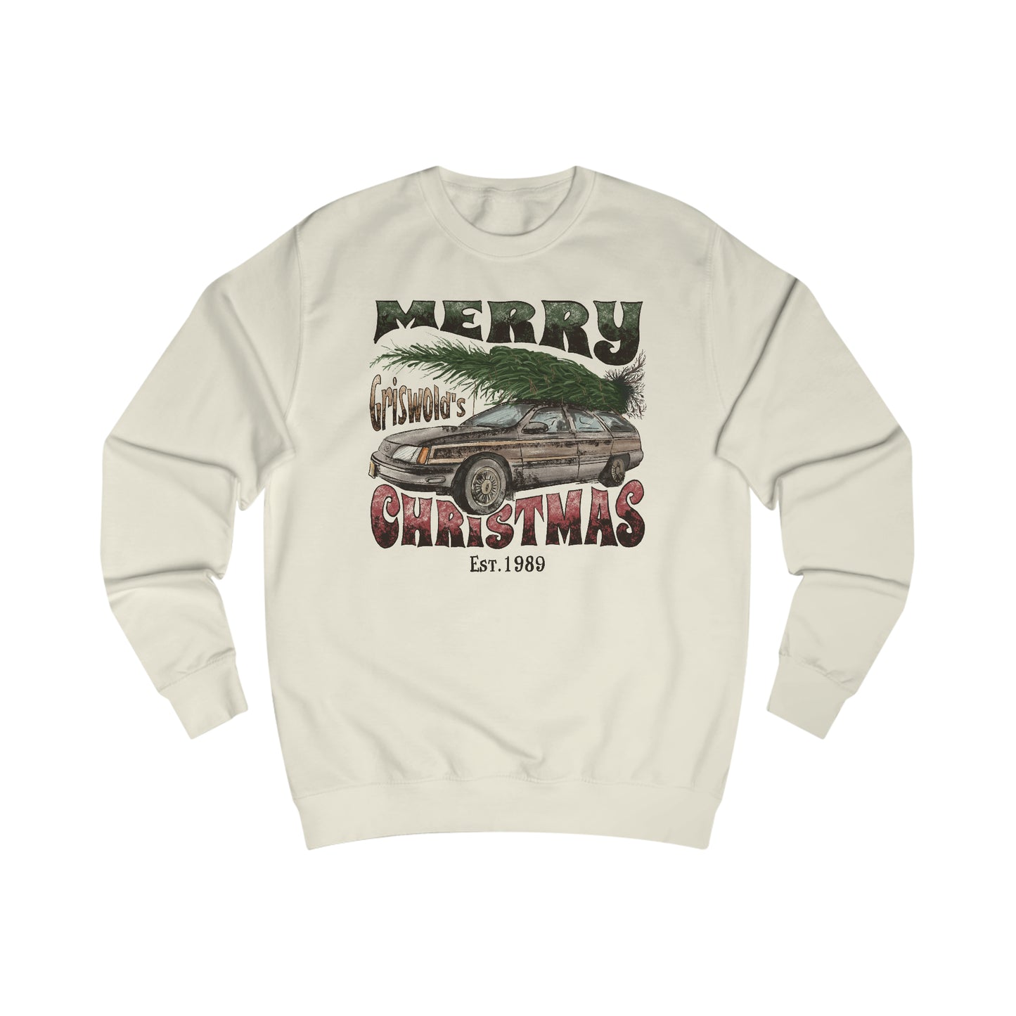 Merry Griswold's Christmas Tree Station Wagon Holiday Unisex Heavy Blend™ Crewneck Sweatshirt