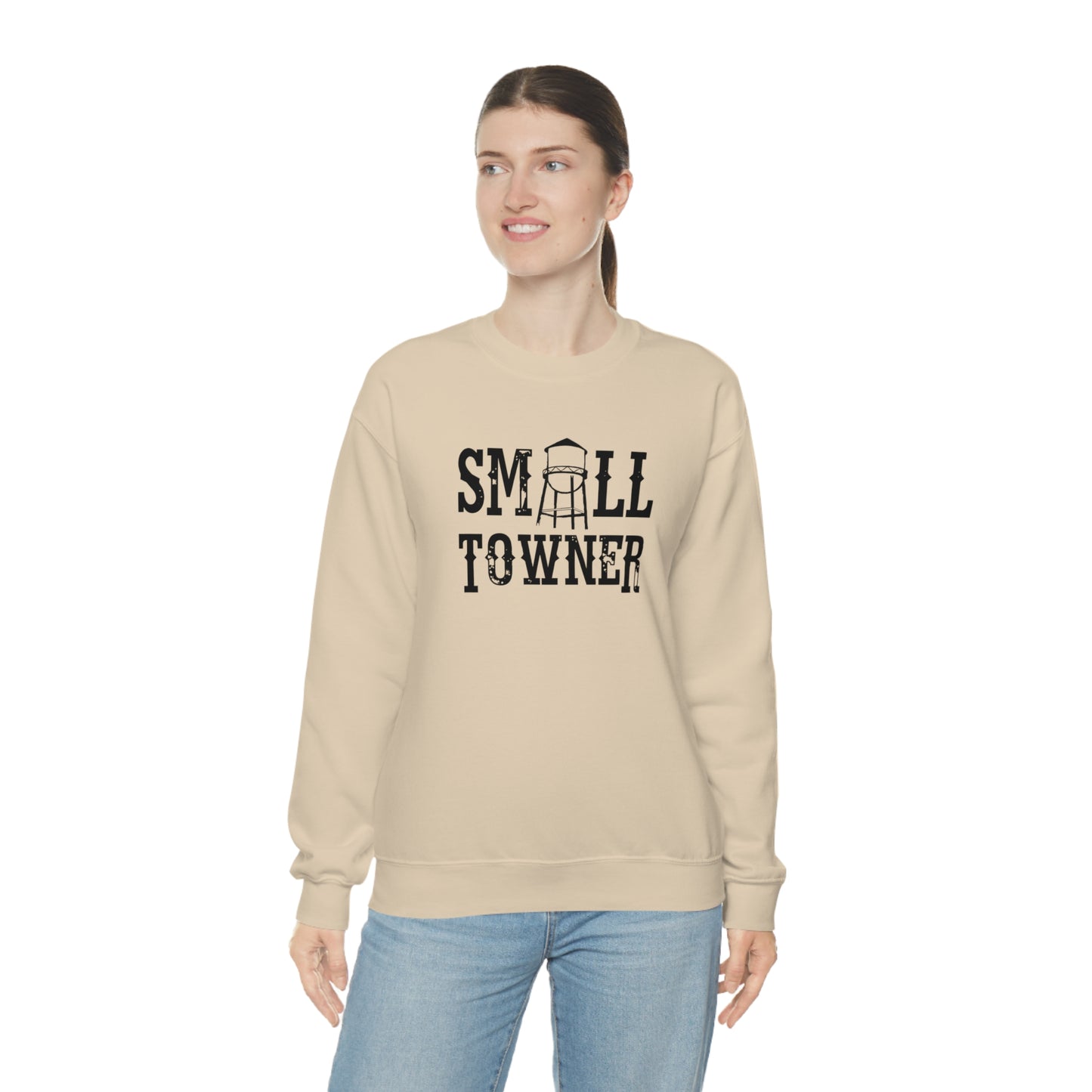 "Small Towner" - Unisex Heavy Blend™ Crewneck Sweatshirt