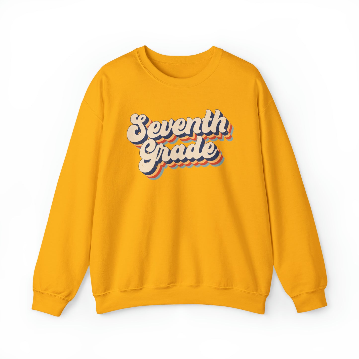 Retro Seventh Grade Unisex Heavy Blend™ Crewneck Sweatshirt