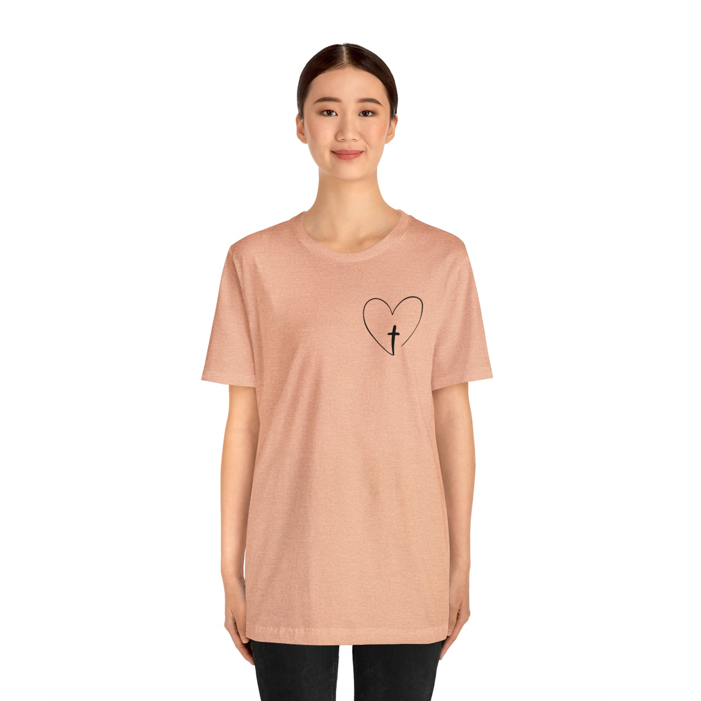 "Jesus Scripture" (Front and Back Design) Unisex Jersey Short Sleeve Tee